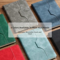 Nouveau style – Couverture en similicuir effet peau – Bloc-notes d'affaires et de bureau – Édition exclusive pour entreprises – Logo imprimé – Emplacement pour stylo