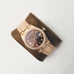 Montre-bracelet en or pour femme, mécanique automatique, de luxe, étanche, avec affichage de la date, idéale comme cadeau - Product Image 3