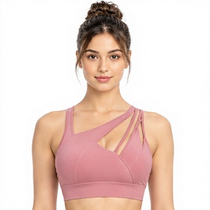 Women Training Sports Bra Breathable Seamless Four Way Stretch Yoga Gym Running Fitness Crop <b>Top</b> Logo <b>Low</b> MOQ Supportive - Product Image 5