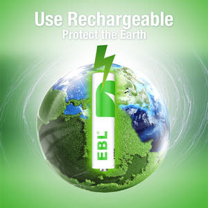 EBL 1000 mAh 3a EBL Paquete de 4 Baterías Recargables de Ni-MH de 1.2v para Linternas, Juguetes y Aplicaciones Médicas - Product Image 4