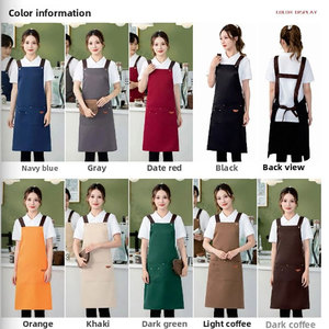 2025 OEM biểu tượng tùy chỉnh nhà bếp Tạp dề Heavy Duty dành cho người lớn thời trang hàn không thấm nước đầu bếp nấu ăn may mặc thợ cắt tóc có thể điều chỉnh dành cho người lớn - Product Image 4