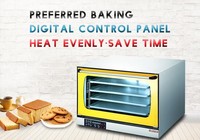 Horno de Convección Eléctrico Comercial de Acero Inoxidable de Alta Gama para Hostelería, Panadería y Restaurantes