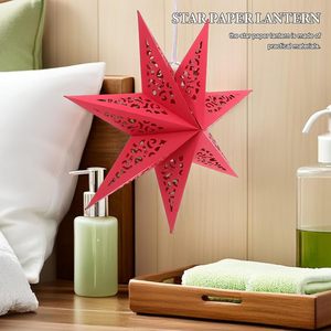 โคมไฟกระดาษรูปดาวเจ็ดแฉกขนาด 60 ซม. สำหรับแขวนประดับเพดาน ตกแต่งเทศกาล - Product Image 5