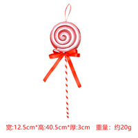 Décoration de Noël en mousse en forme de sucette, effet glaçage, accessoire bonbon rouge et blanc, toile de fond de scène pour les fêtes, vente en gros