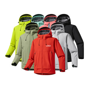Giacca Softshell Unisex <span class=keywords><strong>di</strong></span> Alta Qualità per Sport all'Aperto, Impermeabile, Antivento, Foderata in Pile, Casual, Streetwear, con Cappuccio, Tinta Unita, Primaverile - Product Image 2
