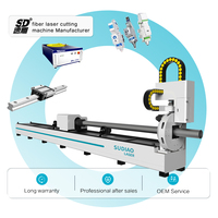 Máquina de Corte Láser de Fibra Rotatoria SuDiao para Tubos de Acero al Carbono de 6mm/8mm/10mm/14mm, Operación Automática CNC, Garantía de 3 Años