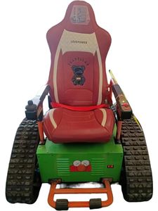 विकलांग समुद्र तट टोडो निर्माण मशीनरी भागों के लिए झुकाव प्लेटफार्म सीढ़ी लिफ्ट के साथ पोर्टेबल इलेक्ट्रिक एवी पावर व्हीलचेयर - Product Image 5