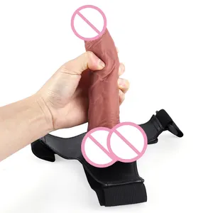性玩具16厘米人造大鸡巴多尺寸阴茎带可穿戴假阳具内裤女同性恋性玩具鸡巴扩展器