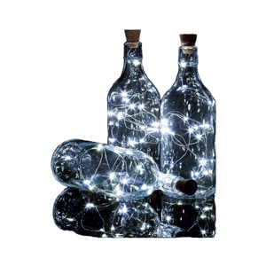 Luces de Corcho para Botellas de Vino con Clasificación IP65, Paquete de 12 Mini Guirnaldas de Luces de 20 LED, Cuerpo de Cobre, Fuente de Luz LED - Product Image 1
