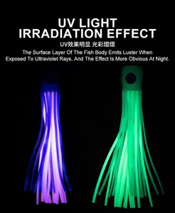 Esca Artificiale per Pesca a Traina in Acqua Salata, PVC 210g 150mm/6 pollici, Set Completo con Borsa a Rete, Teaser per Marlin - Product Image 2