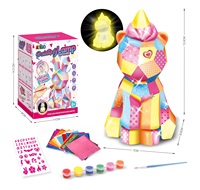 Enfants Creative DIY Animal Modèle Veilleuse Jouet Multi-Style En Plastique Peint Graffiti Dessin Outil D'apprentissage