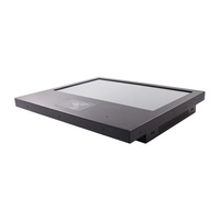PC de panel industrial todo en uno de 15 pulgadas con lector RFID de pantalla táctil y micrófono PC de control de acceso de carcasa de hierro y accesorios