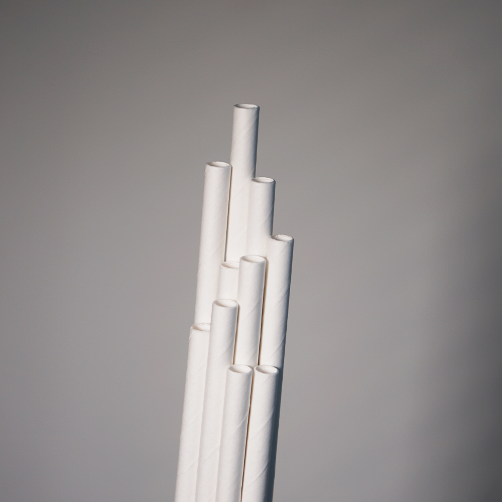 Eco-Friendly Disposable Biodegradable Paper Straws 12mm Bulk Wholesale Custom Logo Printing LittleBoom Brand China Parties Juice