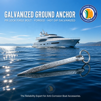 Ancre de sol à boulon fixe PR galvanisé à chaud pour applications marines 12x350mm – Accessoires de quaiement pour bateaux, yachts et navires