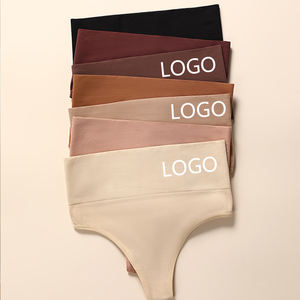 Großhandel Frauen nahtlose Unterwäsche junges Mädchen Yoga Tanga Höschen hohe Taille feste Bauch Kontrolle Höschen - Product Image 3