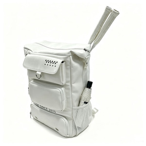 Sac à dos de <span class=keywords><strong>badminton</strong></span> et de tennis en PU avec logo personnalisé, poche ventilée pour chaussures, porte-2 raquettes, compartiment pour ordinateur portable 15,6 pouces, sac de sport et de voyage pour pickleball - Product Image 5