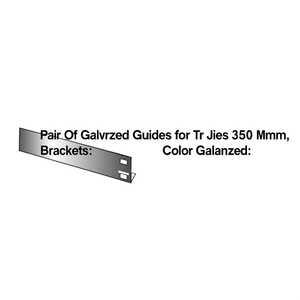 Paire de guides galvanisés Fami pour étagères série Tr D 350 mm couleur galvanisée - Product Image 3