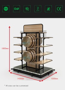 Gondole de présentation créative Highbright avec étagères multi-niveaux pour les zones de vin et de promotion - Product Image 5