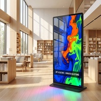 Kiosco de Señalización Digital de Pantalla Completa AIYOS con Asistente de Voz IA, Pantalla Táctil 4K, Pantalla Publicitaria Comercial OEM
