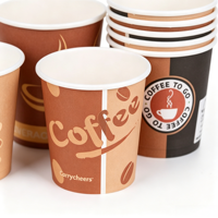Gobelet en papier à paroi simple pour café chaud à emporter, avec logo personnalisé, écologique, jetable et recyclable, disponible en 6oz, 7oz, 8oz, 9oz, 10oz, 12oz, 16oz
