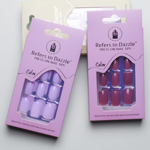 <span class=keywords><strong>Faux</strong></span> <span class=keywords><strong>Ongles</strong></span> Courts à Pression Style Français Nouveau Design en Gros, Couverture Complète, Matériau ABS, Couleurs Mixtes pour Salon de Manucure, Facile à Poser - Product Image 5