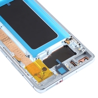 Pantalla LCD Super AMOLED Original para Samsung Galaxy S10+, Digitalizador, Ensamblaje Completo con Marco, Pantallas LCD para Teléfono Móvil