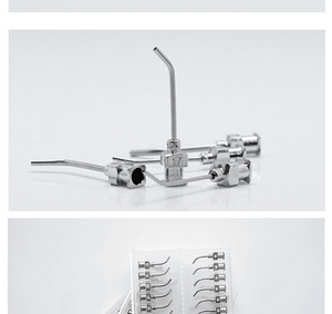 1 polegada 45 ° curvo dispensação montagem agulha, laboratório perfume coleta agulha, dispensando consumível seringa agulha - Product Image 5