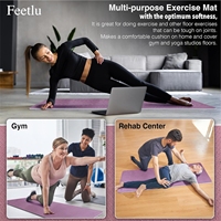 Esterilla de Yoga Retrospec Solana de 6 mm de Grosor con Correa de Nailon para Hombres y Mujeres - Tapete de Ejercicio Antideslizante para Yoga, Pilates, Estiramientos y Suelo