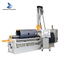 Machine de cintrage CNC à quatre rouleaux W12CNC-8x1500 automatique PLC en acier inoxydable avec formage des extrémités, fabriquée en Chine
