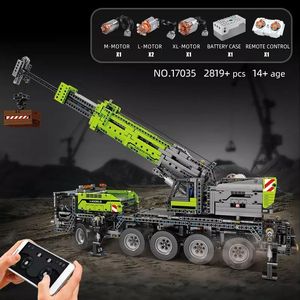 RC Kỹ Thuật Kỹ Thuật Đồ Chơi Điện Tử Thiết Lập Điều Khiển Từ Xa Xe Xây Dựng Xe Thành Phố Xe Tải Crane-<span class=keywords><strong>Building</strong></span> Khối Cho Trẻ Em - Product Image 4