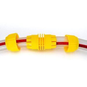 Guoma Ruixiang Connecteur de réparation de tuyau d'eau en plastique jaune à 6 points pour robinets 70x39mm - Product Image 1