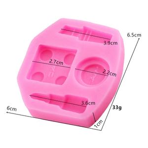 غير النظامية مخطط 3D لطيفة وهمية مستحضرات التجميل أحمر الشفاه نفخة الأساس زجاجة عطر زجاجة الرسم ديي سيليكون كعكة قالب فندان - Product Image 2