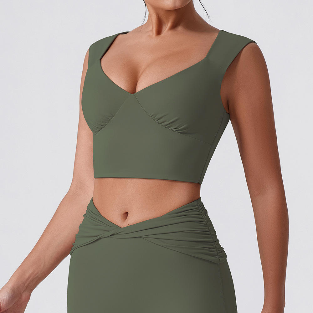 olive green bra