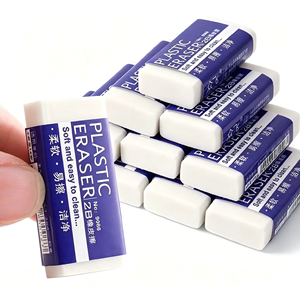 Gomme <span class=keywords><strong>à</strong></span> <span class=keywords><strong>crayon</strong></span> en plastique pour élèves du primaire, examens, dessin, fournitures scolaires, écriture, effacement propre sans laisser de traces, gomme souple - Product Image 3
