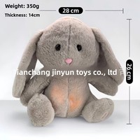 Nouvelle Peluche Musicale Lumineuse Transfrontalière, Poupée Petite Otter avec Mouvements Respiratoires à Quatre Étapes, Rembourrage en Coton PP, Modèle Dessin Animé 0001