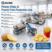 Machine à fabriquer des chips de pommes de terre DY, ligne de production de frites surgelées semi-frites 100-500 kg/h, ligne de production de chips Pringles