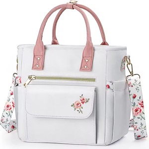 <b>Insulated</b> <b>Lunch</b> <b>Bag</b> for Women & Men Work Hiking Beach & Picnic Custom Durable Polyester Bento Cooler <b>Box</b> with Letter Pattern 15L - Product Image 1