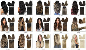 <span class=keywords><strong>Extension</strong></span> di <span class=keywords><strong>capelli</strong></span> <span class=keywords><strong>veri</strong></span> <span class=keywords><strong>capelli</strong></span> umani 100% con Clip senza cuciture di buona qualità - Product Image 3