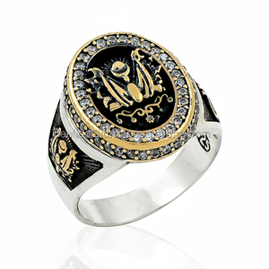 925K Sterling Silver Ottoman Empire <b>Men</b> <b>Ring</b> - Product Image 2