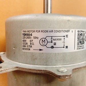 มอเตอร์พัดลม YDK60-6 60W 220-240V 50Hz สำหรับอะไหล่เครื่องปรับอากาศในห้อง - Product Image 1