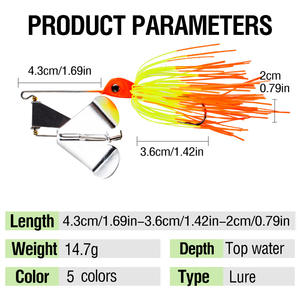 Pesca Cuillère <span class=keywords><strong>Leurre</strong></span> <span class=keywords><strong>2022</strong></span> Wobbler Basse Leurres De Pêche Métal <span class=keywords><strong>Truite</strong></span> <span class=keywords><strong>Leurre</strong></span> Spinner Bait - Product Image 3