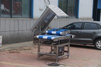 Machine à trancher la viande fraîche commerciale haute performance pour bœuf, porc et poulet, destinée aux usines de transformation alimentaire