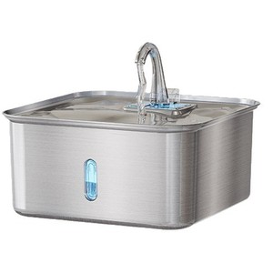 Fontaine à eau pour animaux de compagnie Jpet 7L en acier inoxydable avec filtre automatique, circulation d'eau, abreuvoir pour chien et chat avec fenêtre lumineuse - Product Image 5