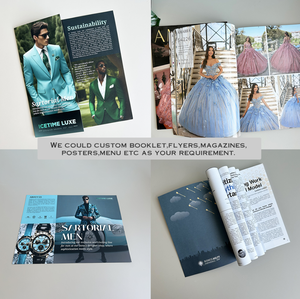 Kertas Murah Kertas Karton A4 Desain Kustom Cetak CMYK Brosur Lipat Tiga Mewah untuk Wisuda Bisnis Medis Katalog - Product Image 5