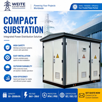Poste de transformation compact préfabriqué de type encastré 500 kVA 1000 kVA, transformateur monté sur socle 11 kV 480 V pour distribution électrique extérieure