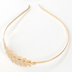Diadema con hojas de metal para accesorios de boda, tocado sencillo y elegante para mujeres adultas, verano 2023 - Product Image 2