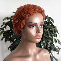 Perruque Courte Afro Frisée Faite à la Machine en Cheveux Brésiliens 100% Naturels, Couleur Naturelle, Cheveux Humains Vierges pour Femmes Noires – Vente en Gros