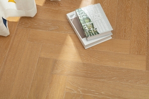 Parquet en bois massif de luxe en chêne, design chevrons en chêne blanc, parquet <span class=keywords><strong>Versailles</strong></span> pour bâtiments résidentiels - Product Image 3