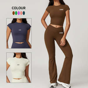 Ensemble de gymnastique durable 4 pièces: vêtements de sport recyclés hautement élastiques pour femmes avec silhouette flatteuse - Product Image 5