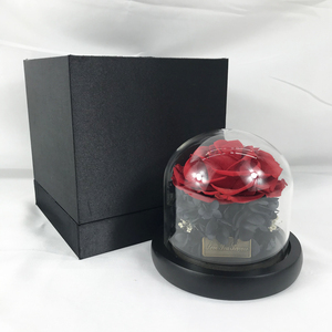 Set Regalo di Rose Stabilizzate Fatte a Mano Junio, Decorazione Floreale per Natale e San Valentino, Lunga Durata, Grado A, 8-9cm - Product Image 3